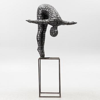 Dekorativ skulptur, patinerad aluminium, Art People Gallery Paris, 2000-tal.