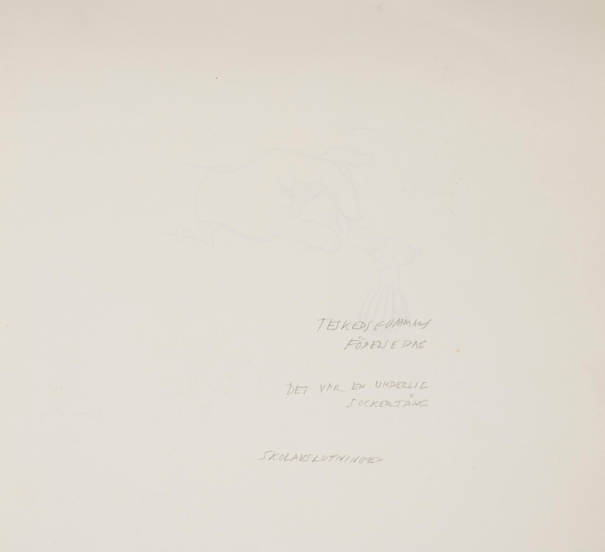 BJÖRN BERG, two ink drawings from "Teskedsgumman". One signed.