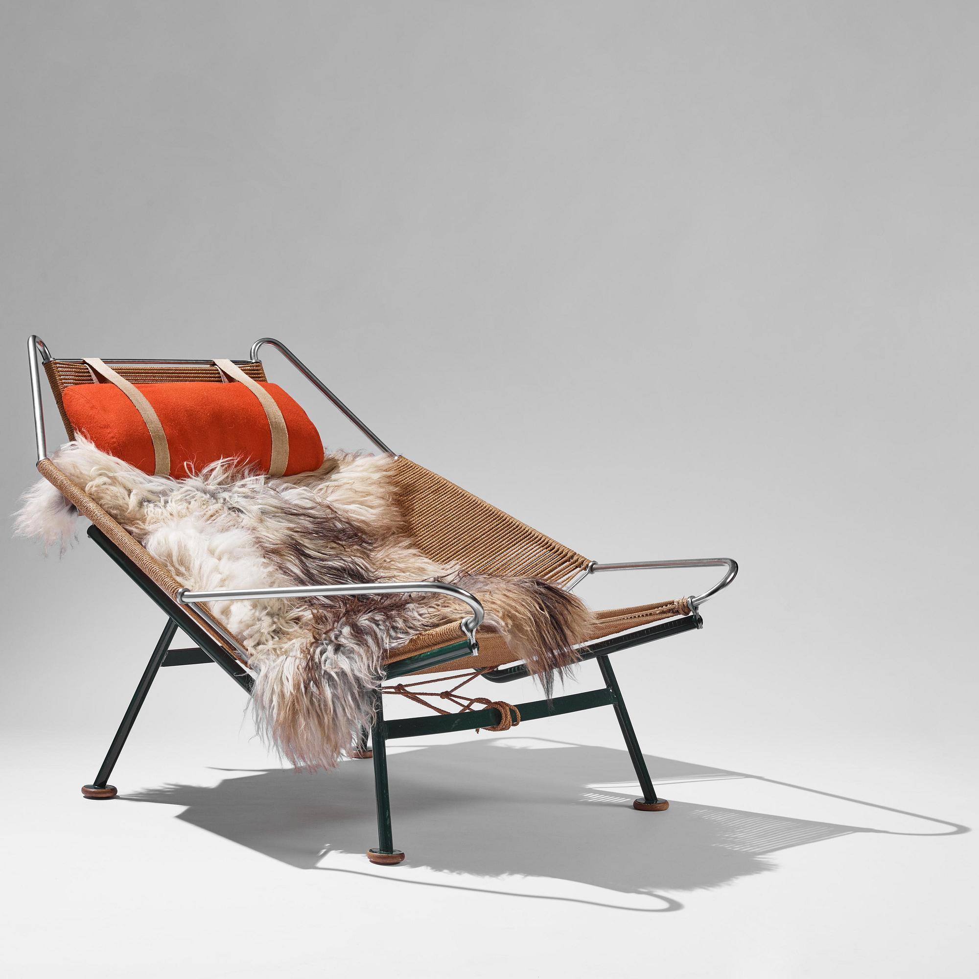 Hans J. Wegner, fåtölj, "Flag Halyard", Getama, Danmark, 1950-60-tal.