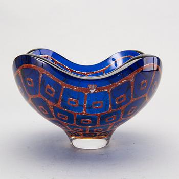 A Sven Palmqvist 'Ravenna' glass bowl, Orrefors 1989.