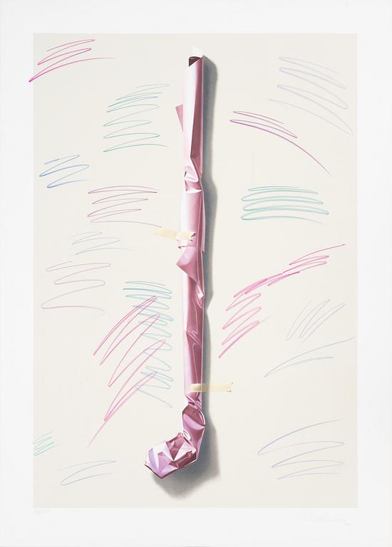 Yrjö Edelmann, "Golf club wrapped in pink".