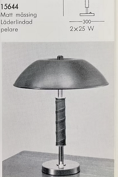 Bertil Brisborg, a table lamp model "15644", Arvid Böhlmarks Lampfabrik, Stockholm, 1960s.