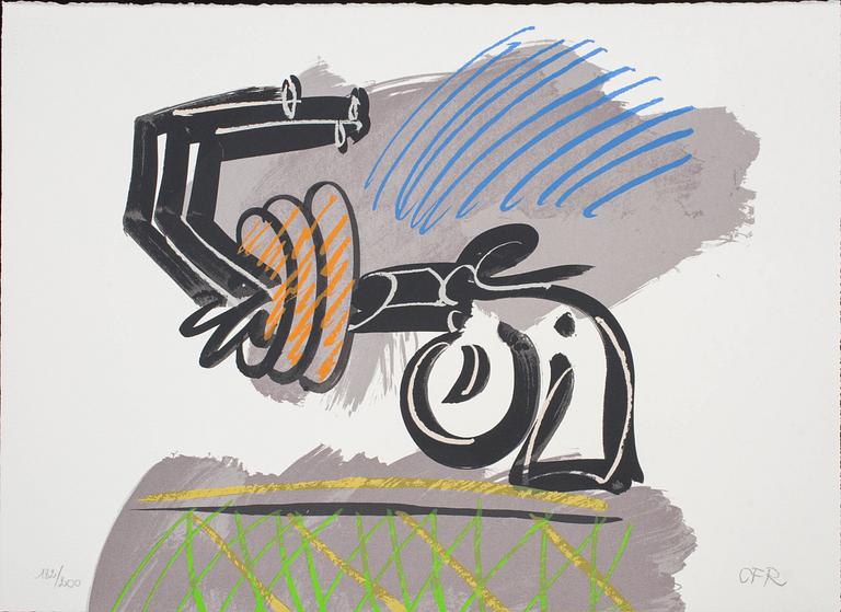 CARL FREDRIK REUTERSWÄRD, färgserigrafi, monogramsignerad och numrerad 182/200.