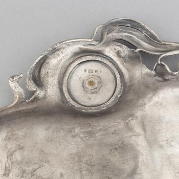 Württembergische Metallwarenfabrik, an Art Nouveau tray, early 20th Century.