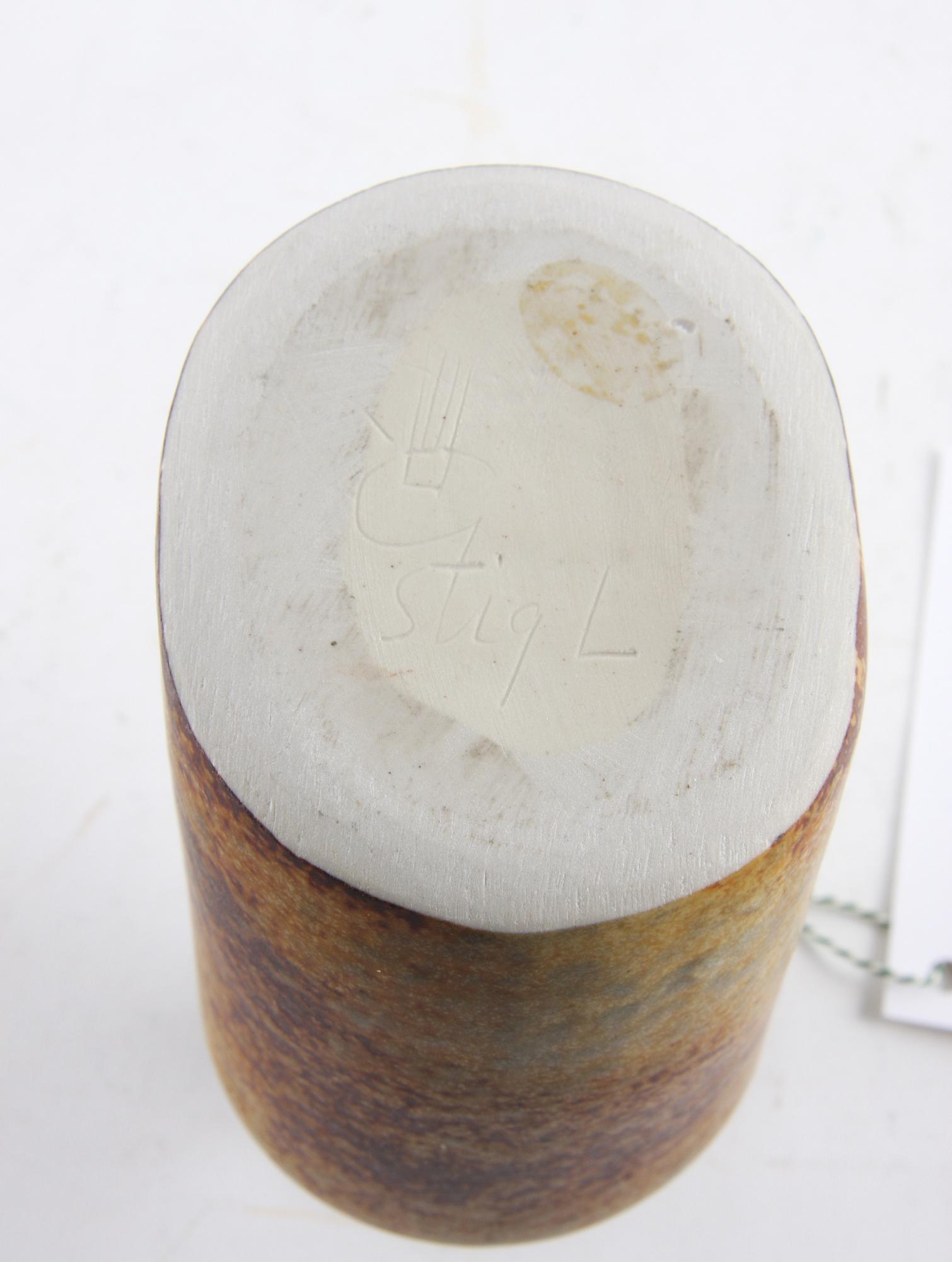 VAS, stengods, Stig Lindberg, Gustavsbergs studio, sign.