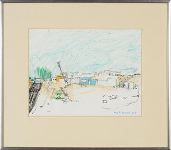 Stig Claesson, pastel, signed and dated -83.