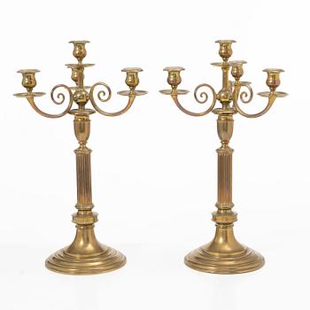 Pair of candelabra, No. 22, Skultuna Bruk.