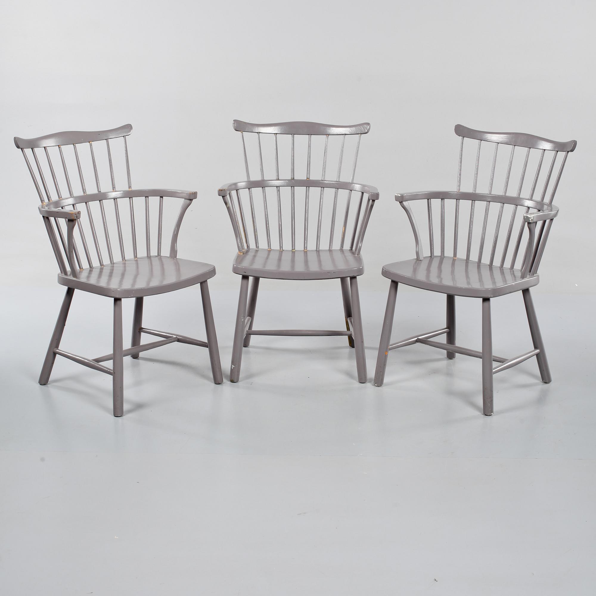 KARMSTOLAR, 3 st, 1900-talets andra hälft.