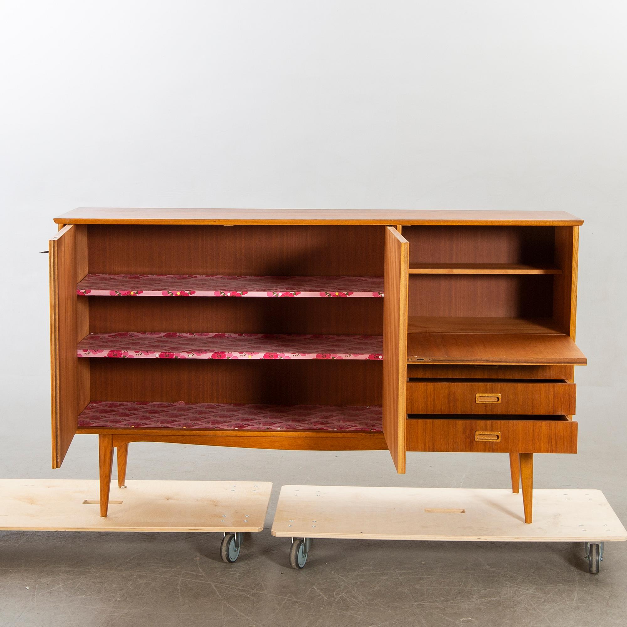Sideboard, teak och ek, 1950-60-tal.