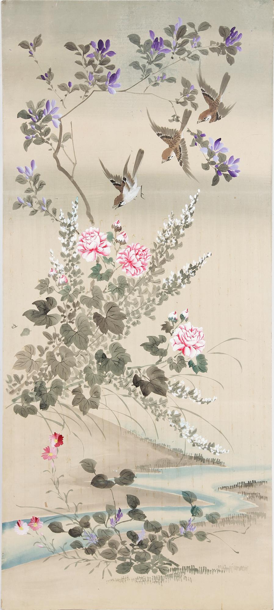 OKÄND KONSTNÄR, akvarell, Japan. Omkring 1900.