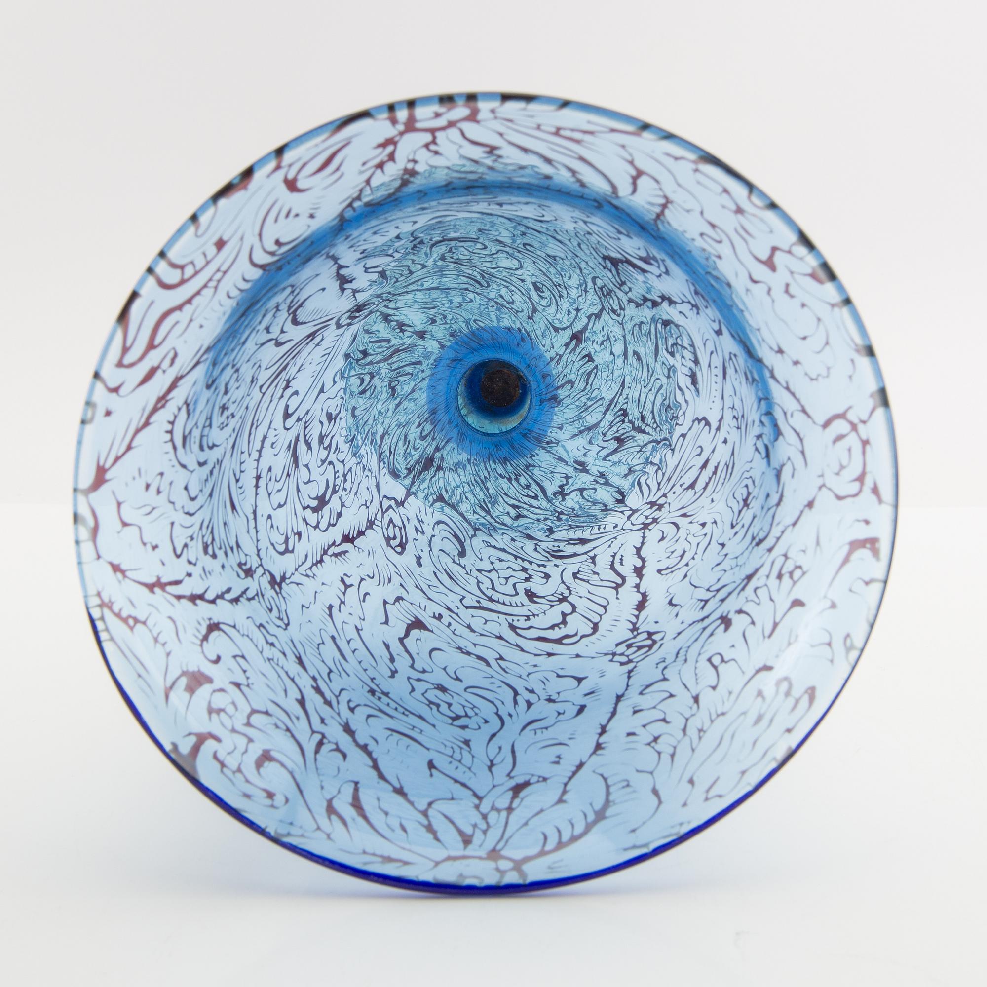 Edward Hald, Graal vase Orrefors early 20th century unsigned.