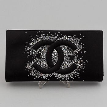 Chanel, a Swarovski crystal and satin clutch, 2010.