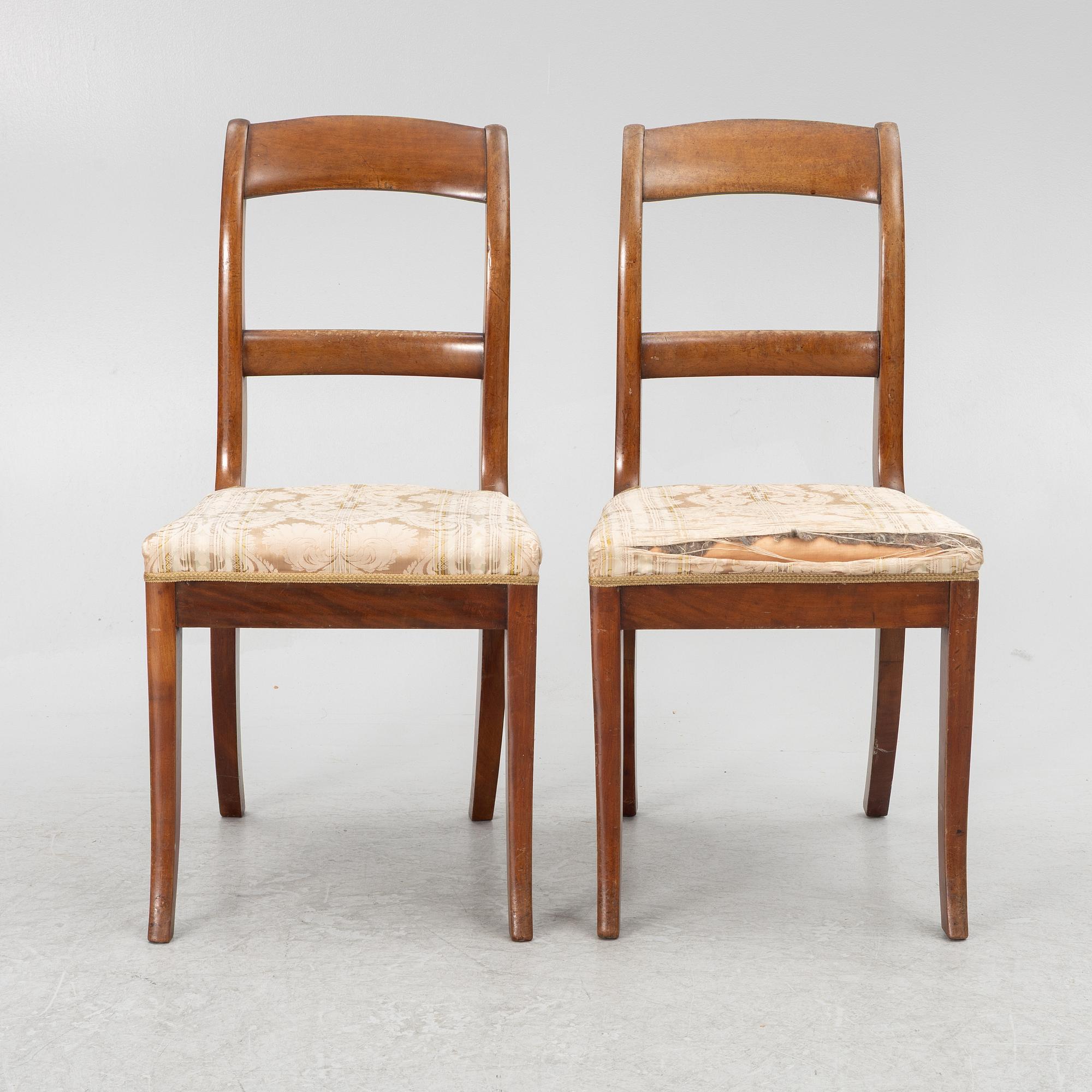 Chairs 5 pcs, second half of the 19th century.