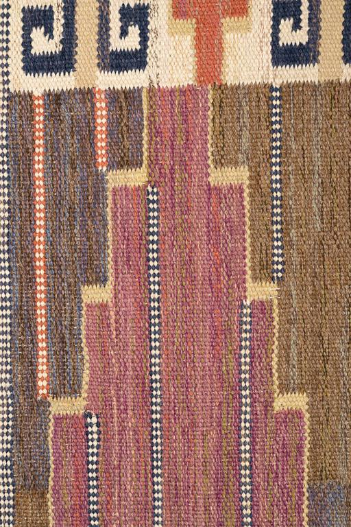 Märta Måås-Fjetterström, a carpet, "Bruna heden", flat weave, ca 222 x 129,5 cm, signed AB MMF.