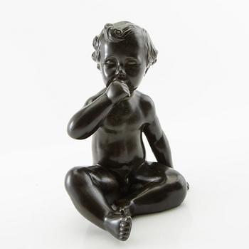 Just Andersen, skulptur Med tummen i munnen.