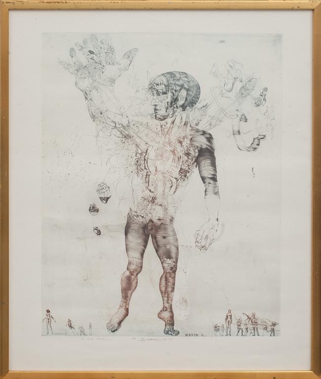 JIRI ANDERLE, färgetsning, signerad, daterad och numrerad 74-75 ea XX/XX.