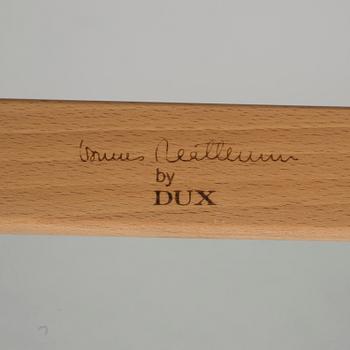 BRUNO MATHSSON, "Ingrid", fåtölj och fotpall, DUX design, 1969.