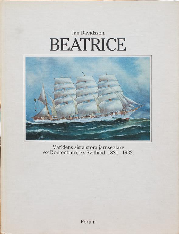 STURE LINDSTRÖM, olja på duk, signerad, samt medföljande bok.