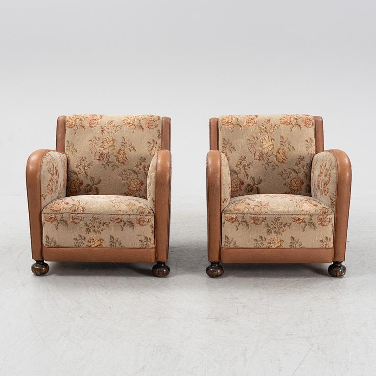 A pair of Swedish Modern, possibly from Boet, Göteborg, 1930s.