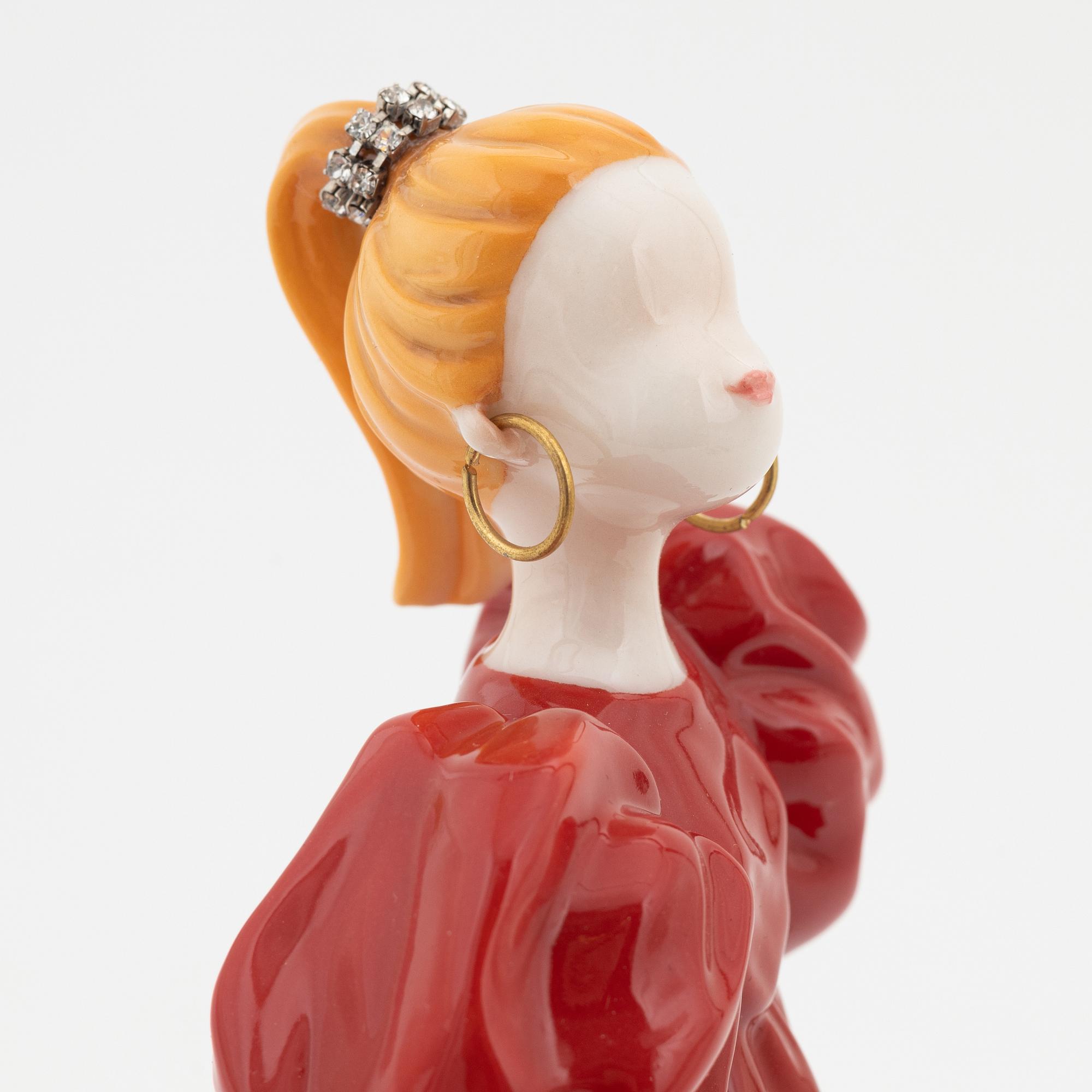 Lanvin, a porcelain figurine, 'Miss Lanvin 6', Franz, Limited Edition No. 029/800, 2007.