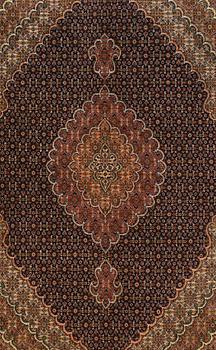 A RUG, Tabriz, part silk, so called 50 Radj, around 220 x 150 cm.