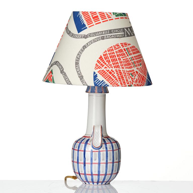Wilhelm Kåge, lampfot, fajans, Gustavsbergs Studio, 1940-tal.