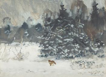 Lindorm Liljefors, Winter Fox.