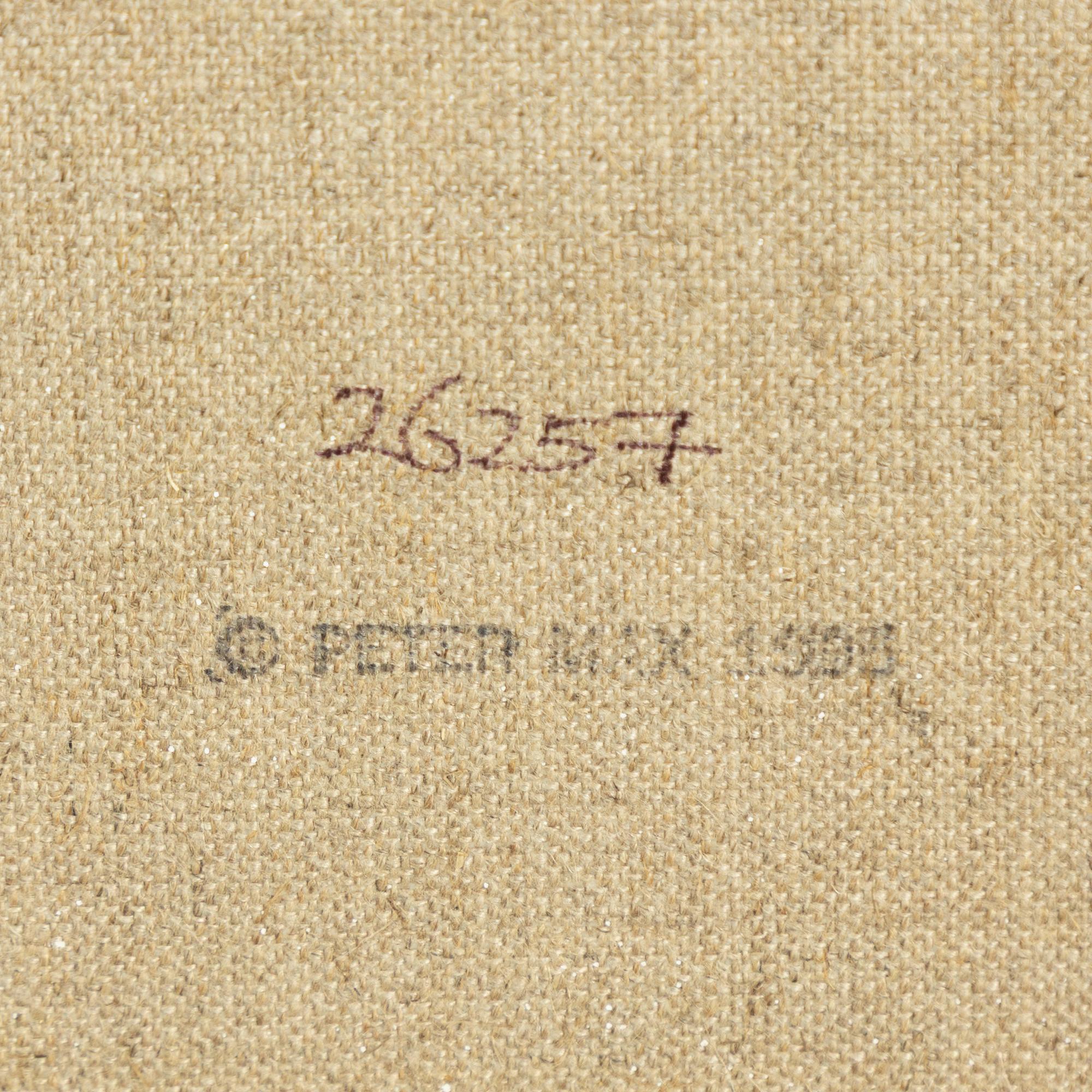 Peter Max, "Umbrella man 1".