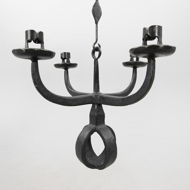 Bertil Vallien, chandelier, Kosta Smide, second half of the 20th century.