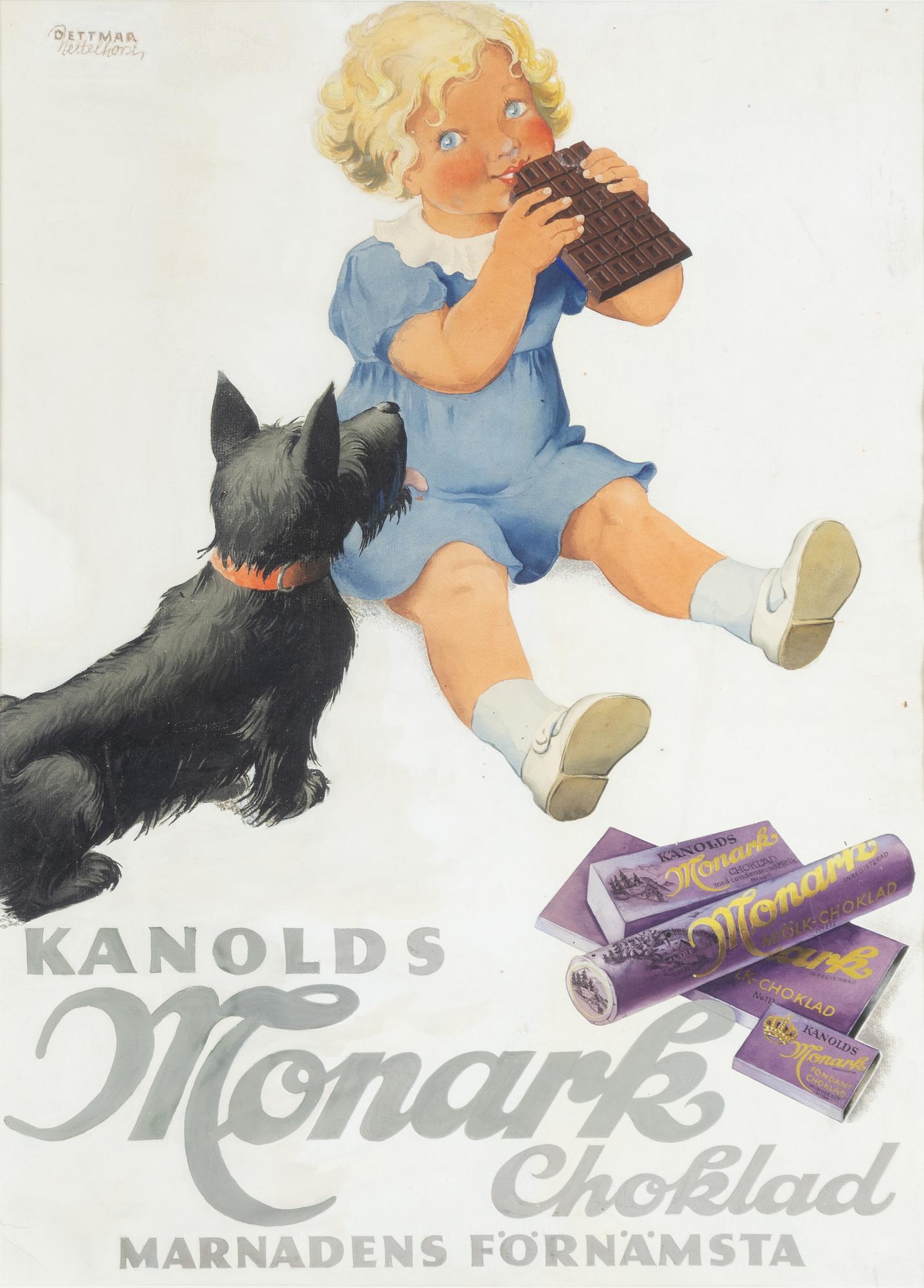 Dettmar Nettelhorst, 'Kanolds Monark Choklad'.