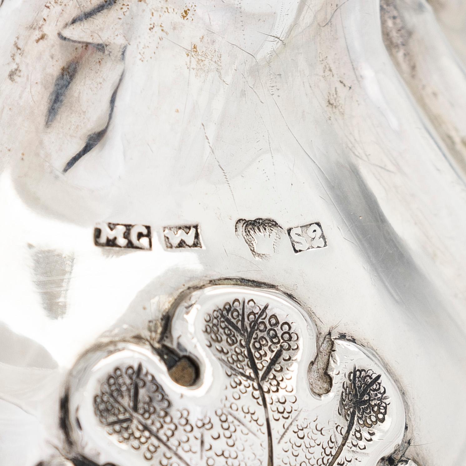 Matts Golin, ljusstakar, ett par, silver, Viborg 1851.