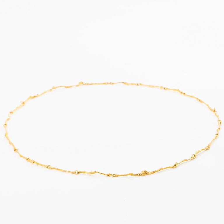 Björn Weckström, Necklace, 18K gold, for Lapponia. Finland.