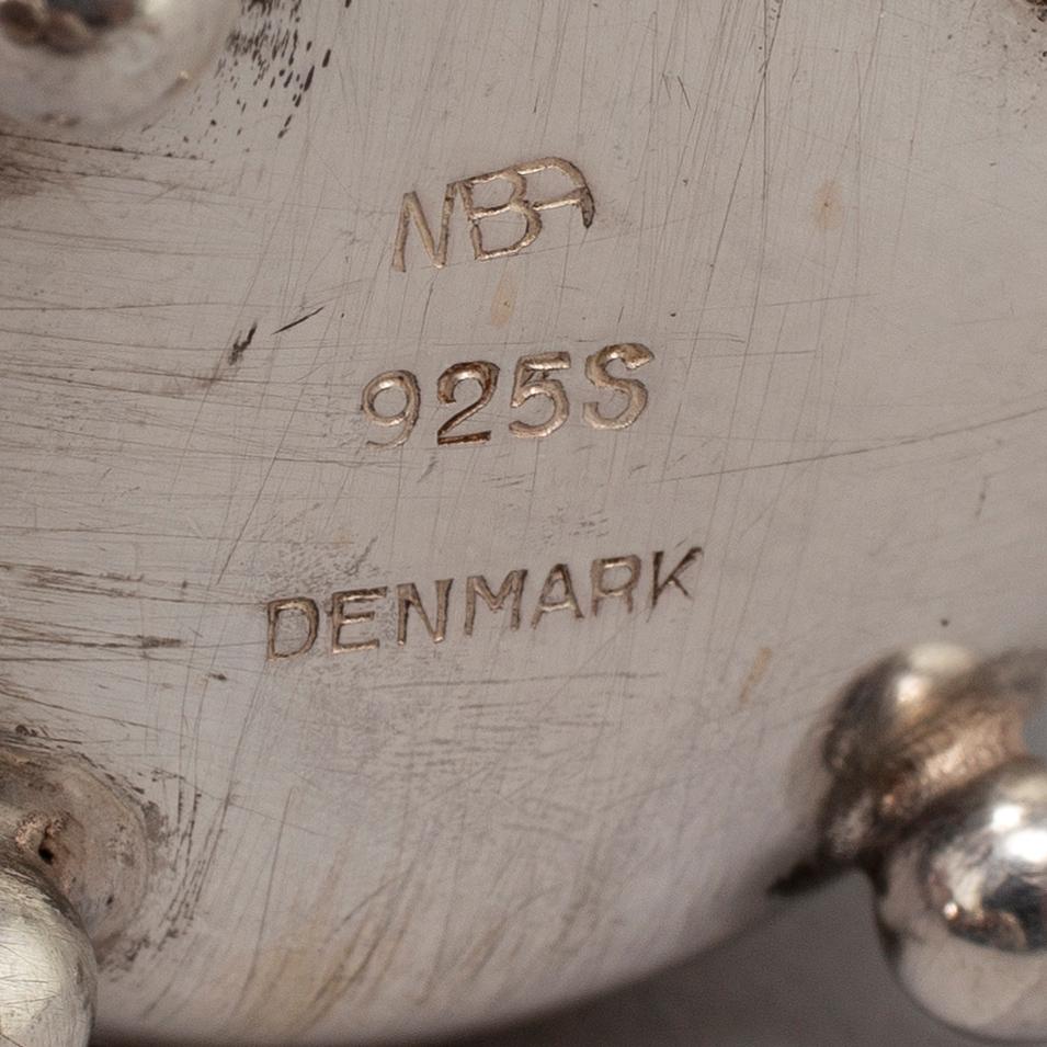 Mogens Bjørn-Andersen, salt och pepparkar, 4 st, silver, Bornholm.