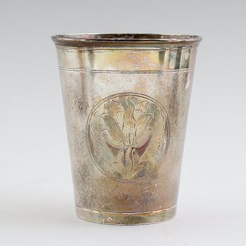 BÄGARE, silver, WA Bolin, Stockholm 1950. Vikt ca 466 gram.