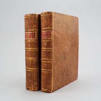 Första svenska upplagan av Argenis, 1740 (2 vol).