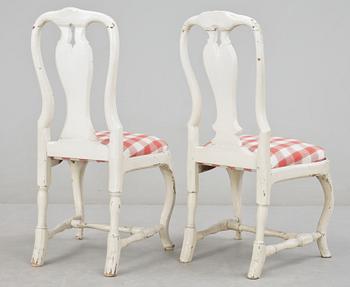 STOLAR, 2 st snarlika, rokoko, 1700-tal.