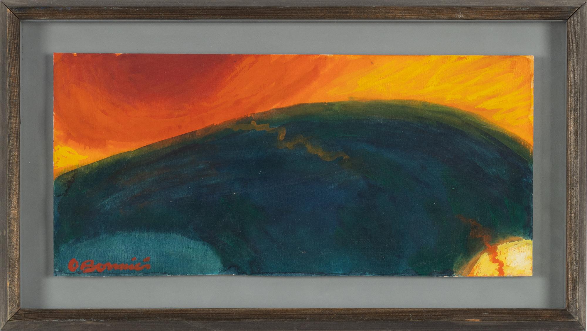 Olle Bonniér, gouache on paper, signed.