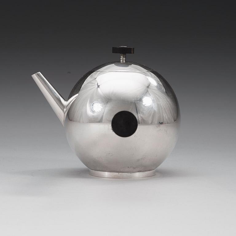 An Estrid Ericson silver teapot by Svenskt Tenn, Stockholm 1931.