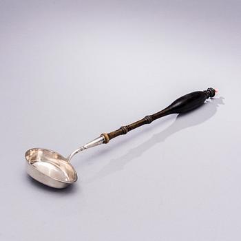 SOPPSLEV, silver och trä, Johan Mauritz Corth (1837-1875), Nyköping 1844.