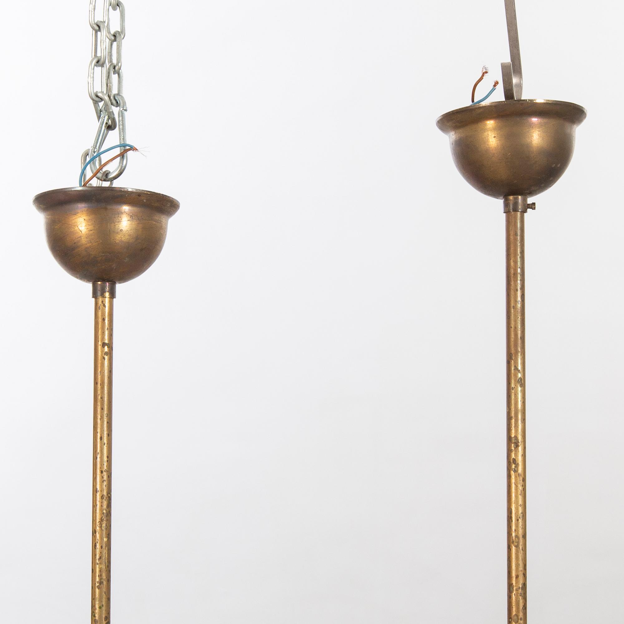 A pair of 1940/50s ceiling lamp.