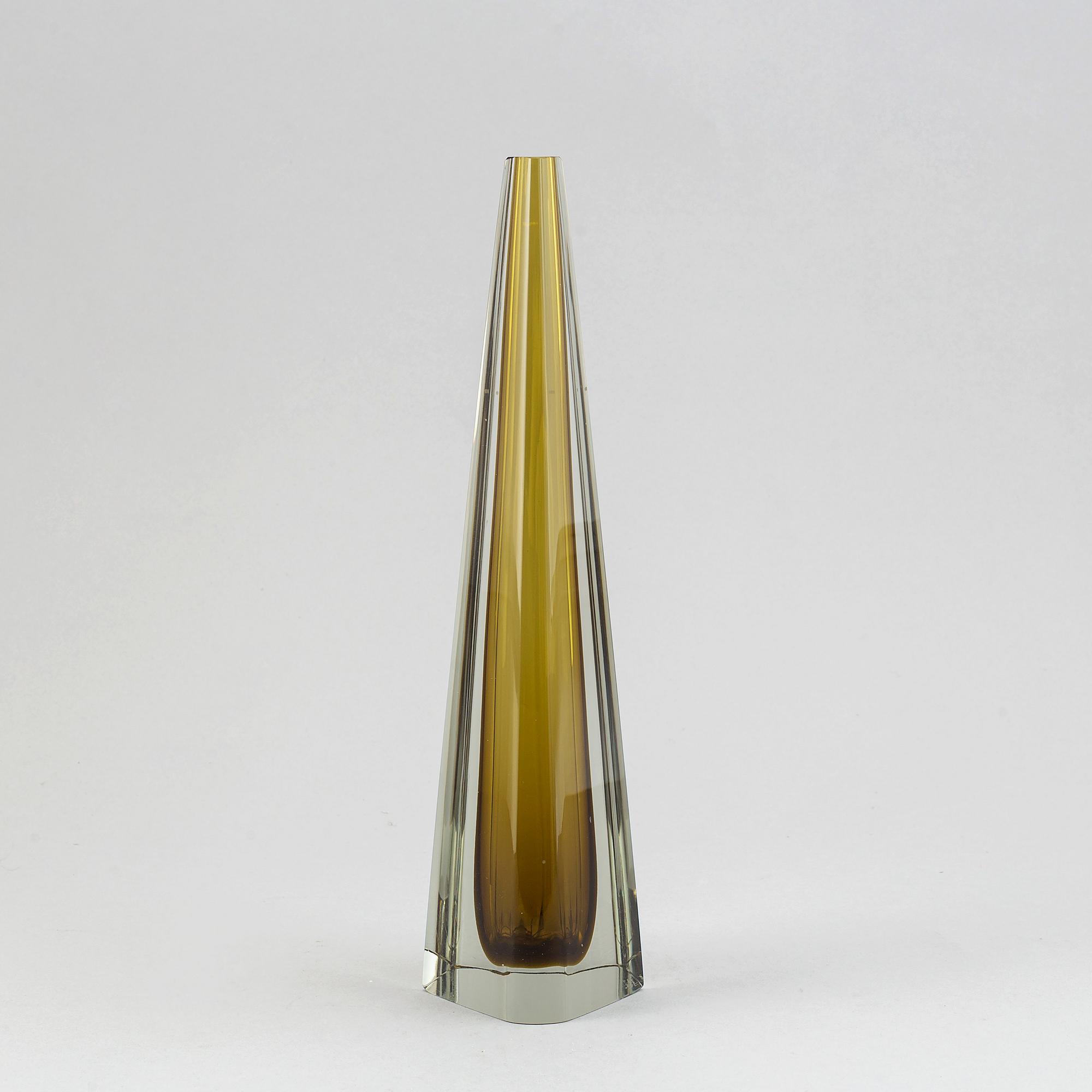 Kaj Franck, glass sculpture, Nuutajärvi/Notsjö, signed and dated - 62.
