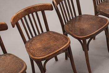 STOLAR, 4 st, bl a Thonet, 1900-talets första hälft.
