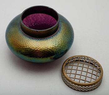 VAS, glas, jugend, sekelskiftet 1900, sign LCT.