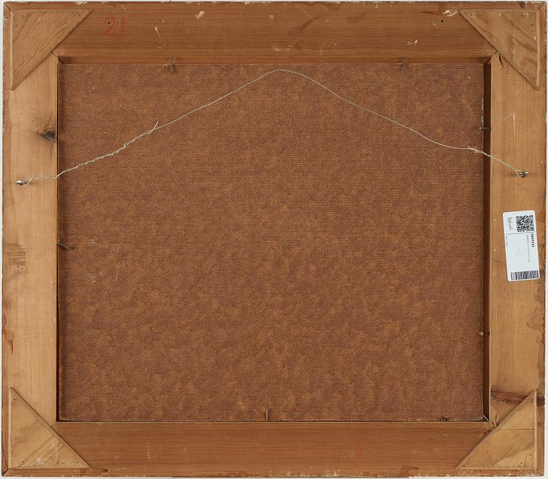 JURGEN VON KONOW, Oil on panel, signed.