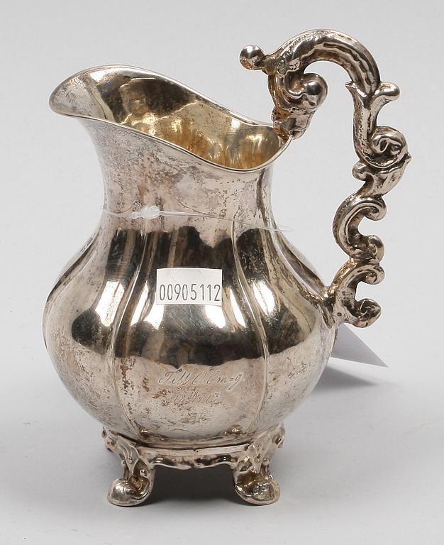 GRÄDDKANNA, silver, Erik Söderholm, Härnösand 1872.