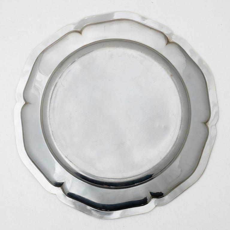 Guldsmedsaktiebolaget (GAB), A silver dish, Stockholm 1928.