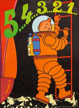 AFFISCHER, 4 st, Tintin, Inspiration AB, Stockholm, 1970.