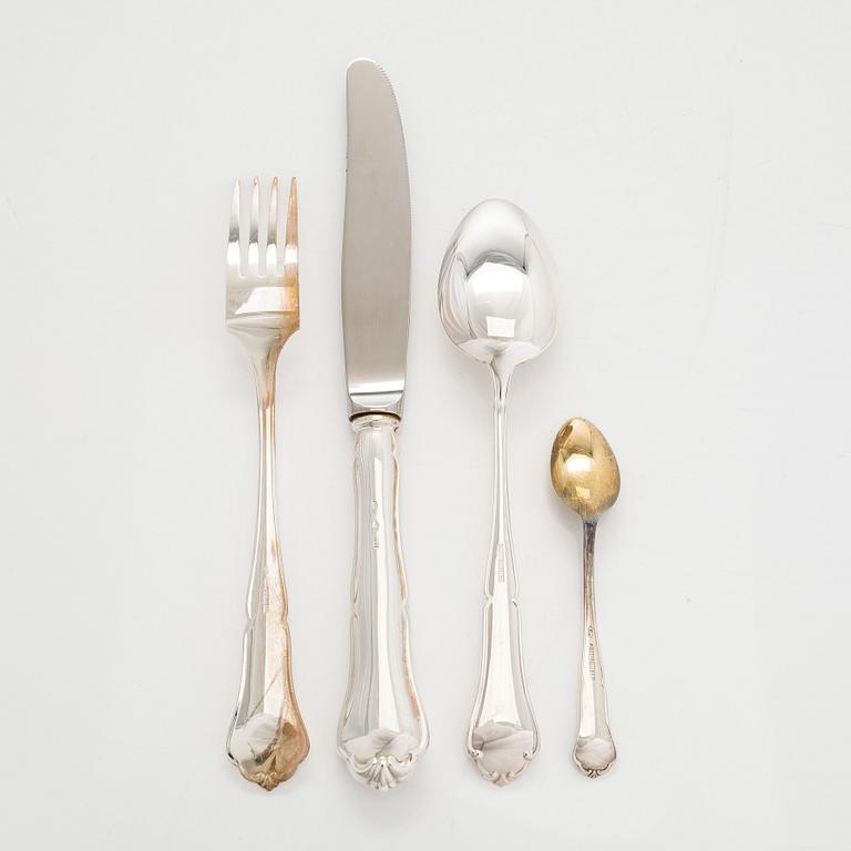 Aterinsarja, 48 osaa "Chippendale", hopeaa, Turku ja Hämeenlinna 1962-1991.