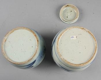 BOJANER, 2 st, porslin, Kina, Qianlong, 1700-tal.