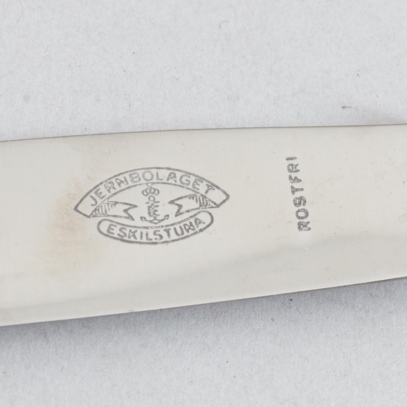 21 pieces of silver cutlery, Sweden, 1820-1896.